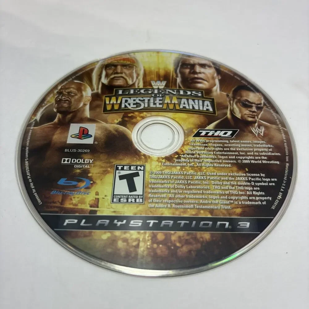 WWE Legends of WrestleMania (Sony Playstation 3, 2009) PS3 Complete CIB - Tested